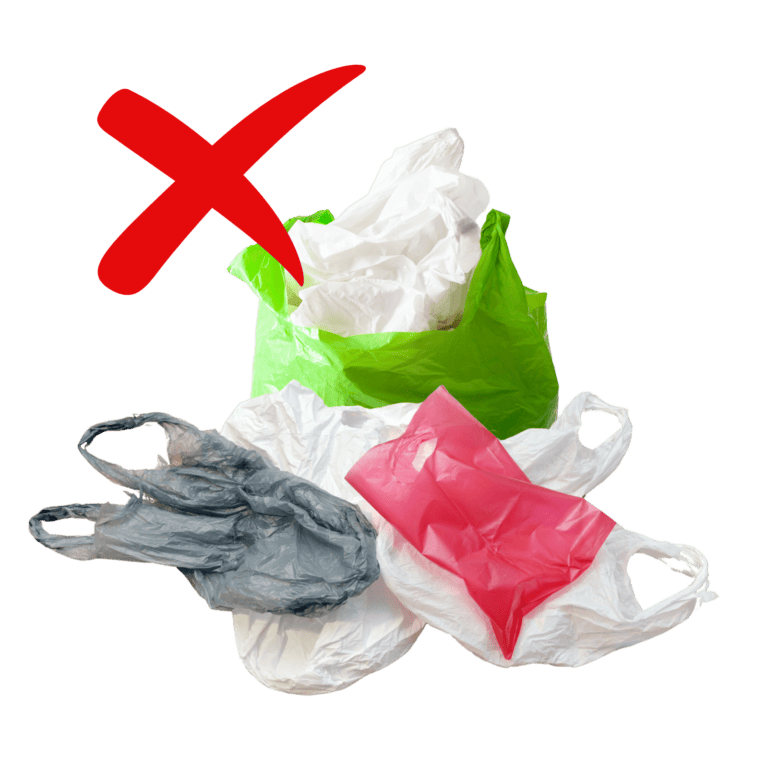 Plastic bags (full or empty)